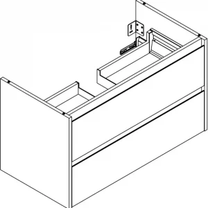 Meuble sous-lavabo Alterna modena S Abano esh anthrazit Jusqu'à Épuisement Des Stocks